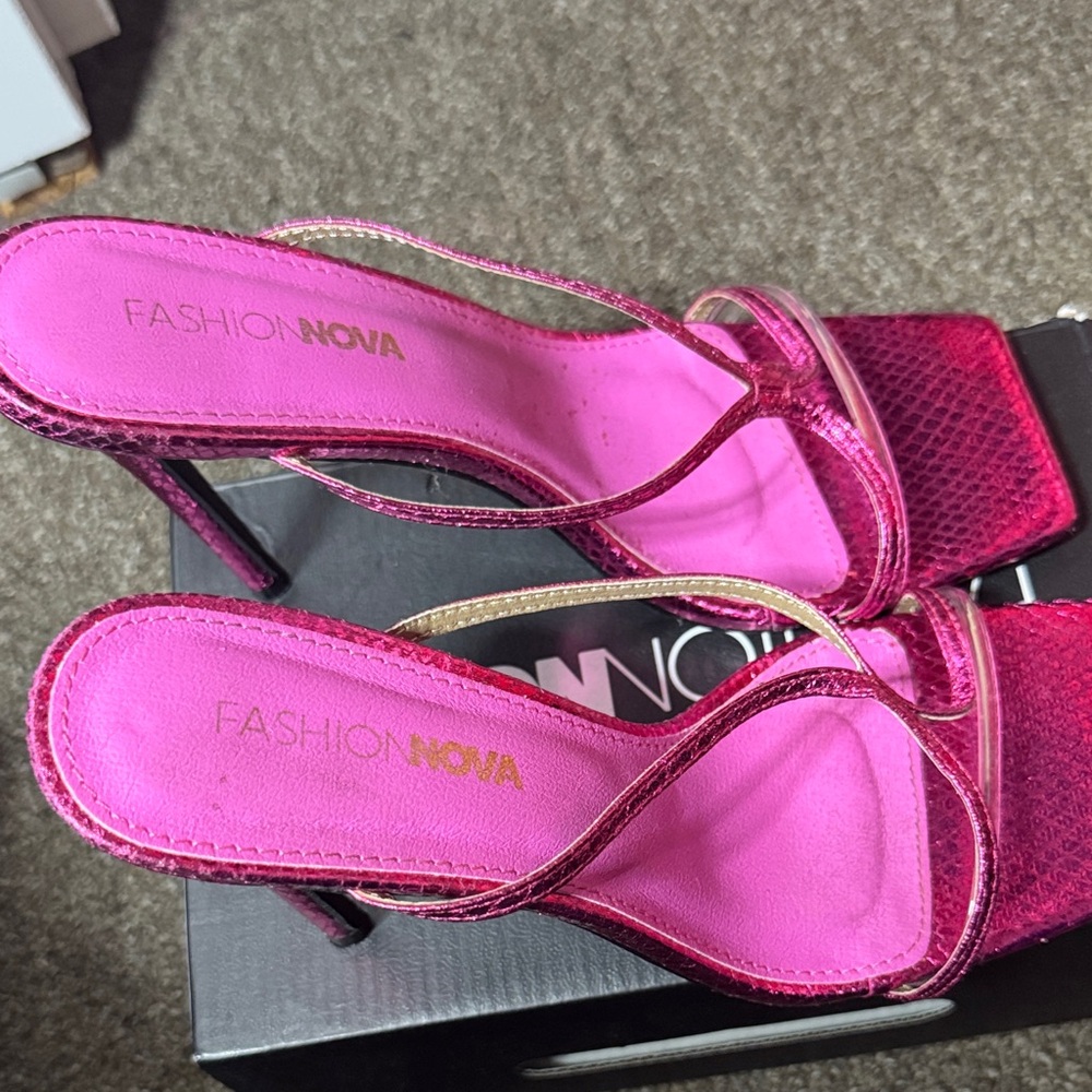 Fashion Nova Vibrant Pink Heels
